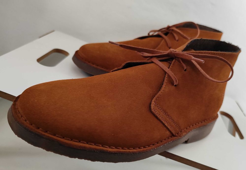 Ghete chukka 40 41 43 premium PURO EGO NOI piele naturala moale camel