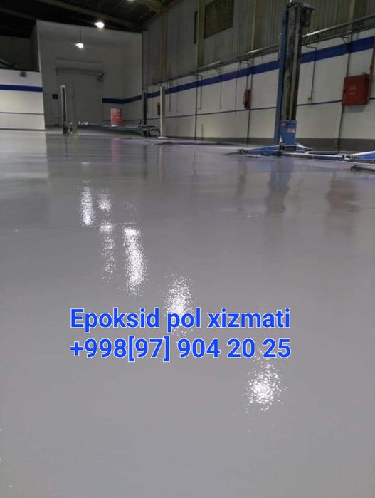 Epoksid pol, Shilipovka, Lak, Mazayka, Styashka vertalyot,  xizmatlari