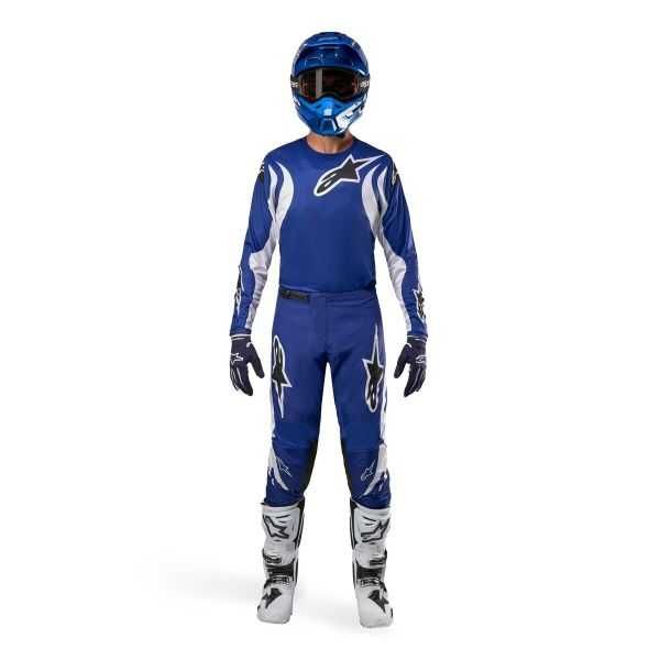 Мотокрос панталон за мотор  ALPINESTARS Fluid Corsa  colour blue/white