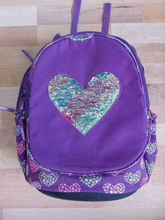 Ученическа раница за момиче, Explore - Сърце
