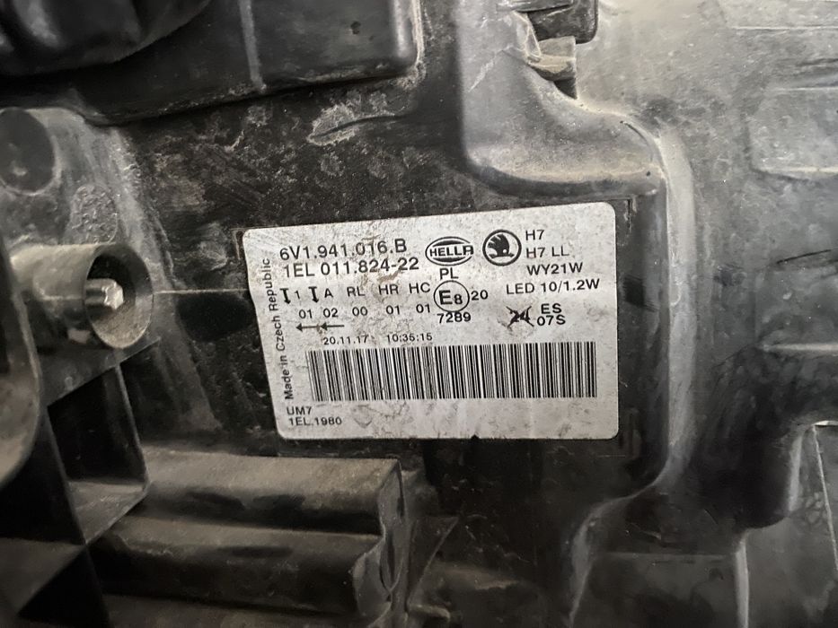 Far Skoda Fabia 3 2015 - 2018 far dreapta lupa DRL led