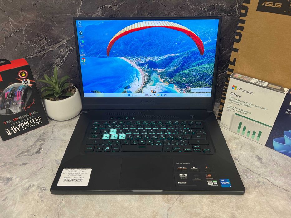 Игровой ноутбук ASUS TUF DASH F15 /Core i5-11300H/16GB/512GB/RTX3060-6