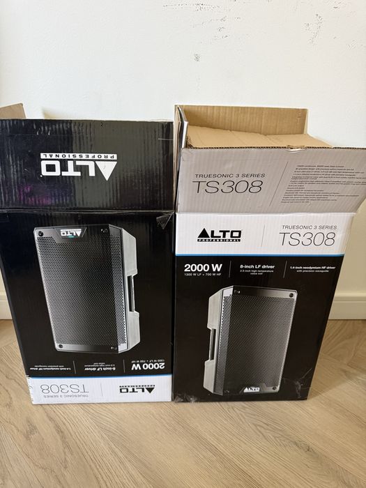 Boxe Alto TS308 2000W / 1000W RMS – Stare foarte bună + cutii