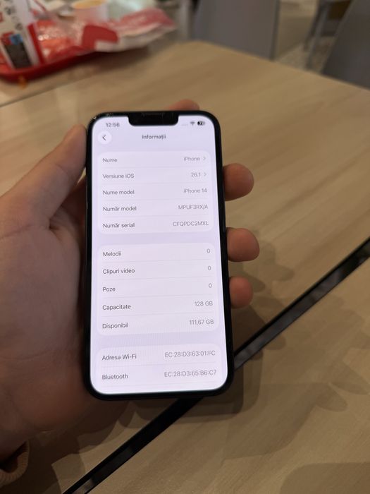 Vand iPhone 14 black 128 GB Oferta