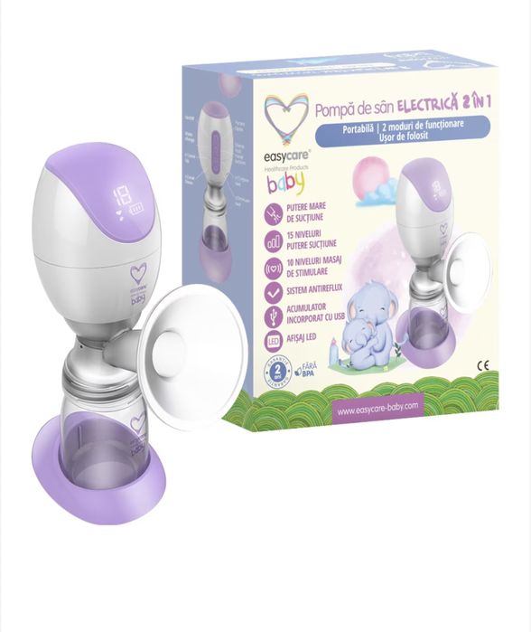 Pompa de san electrica 2in1 EasyCare Baby, Portabila, Noua