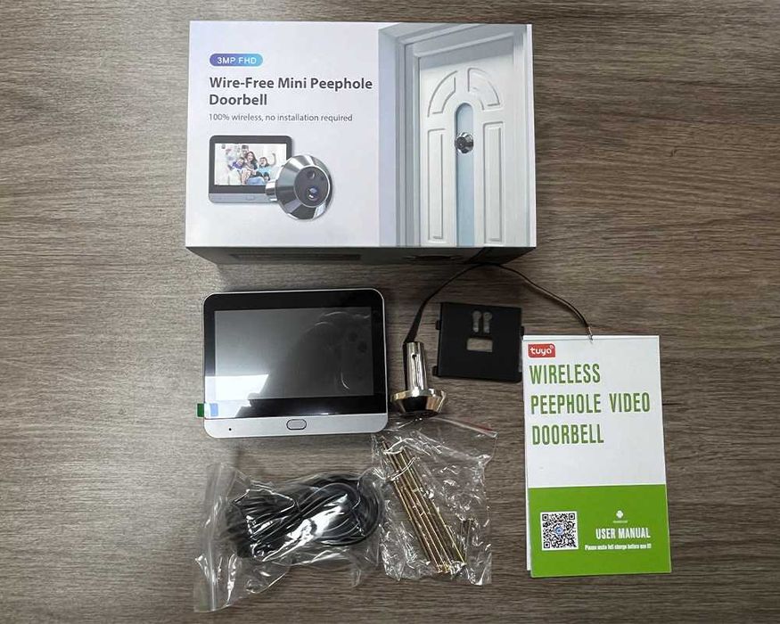 TUYA RH-PD10 5000 мАч WiFi глазок, дверной домофон 3MP HD