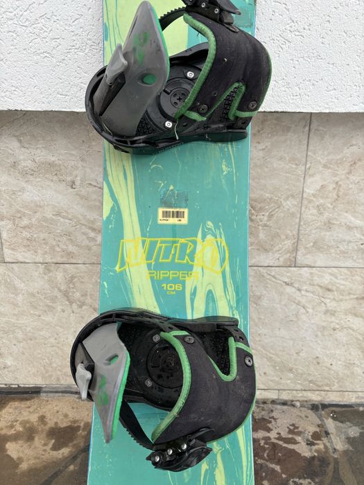 Placa snowboard NITRO pt copii 106cm cu legaturi