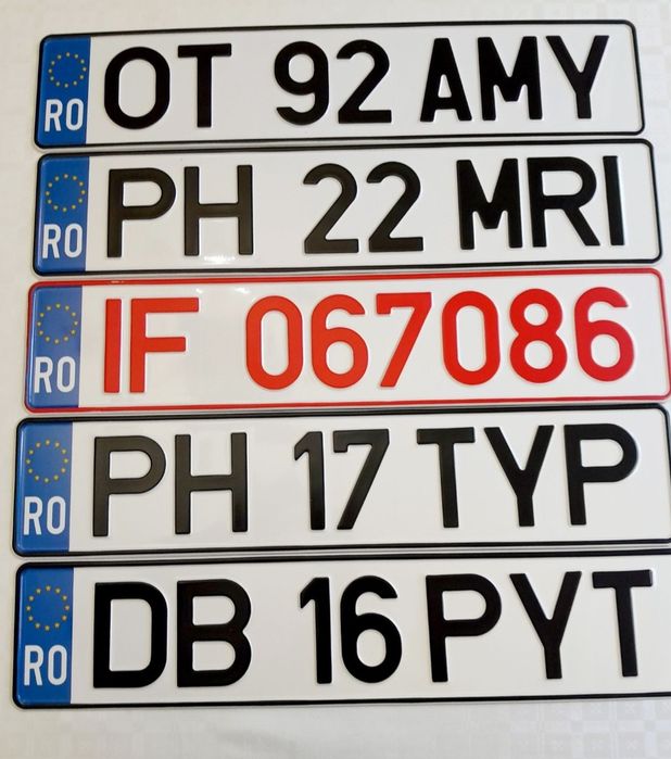 Numere auto  ornamente