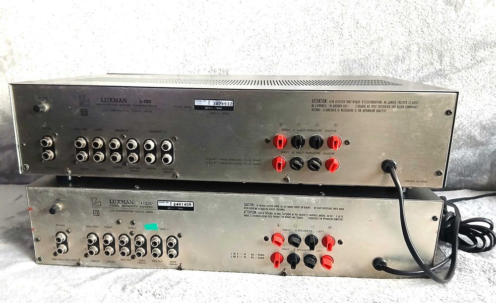 Ampli Stéréo Vintage Luxman L 190A – En L'état, à Réviser, Pour Pièces