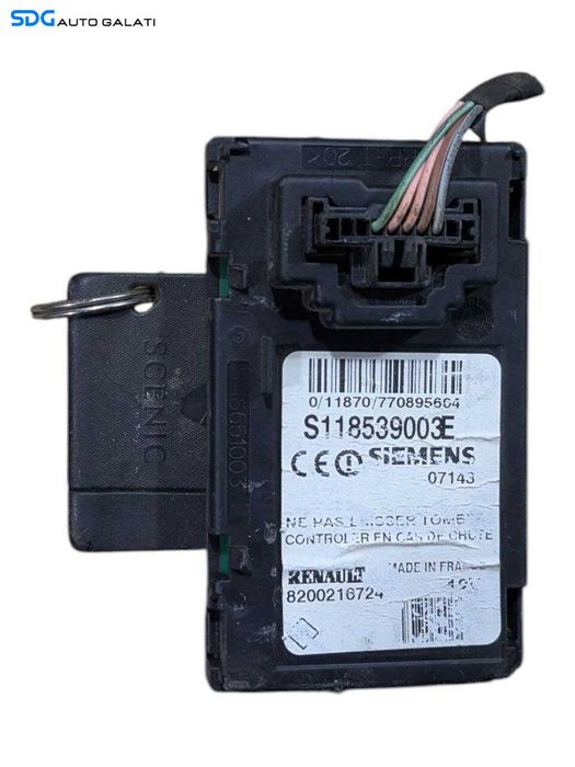 Unitate Modul Calculator Cititor Electric cu Cheie Cartela Renault Megane 2 2002 - 2008 Cod 8200216724 S118539003E [L8487]