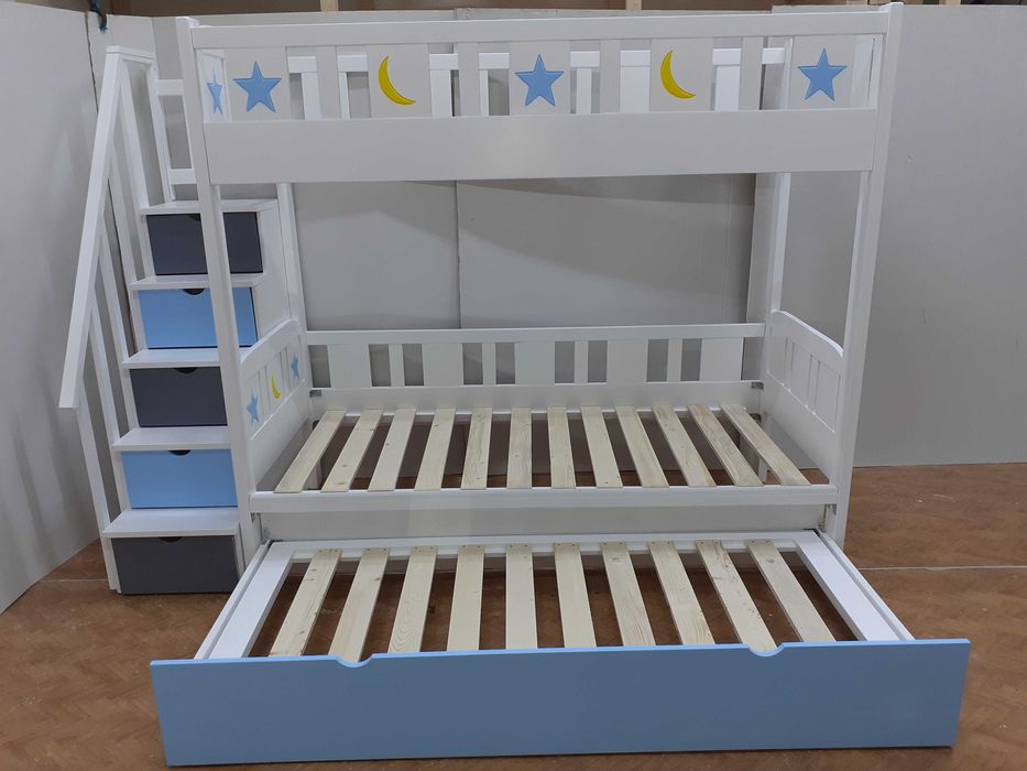 TRANSPORT GRATUIT.Pat etajat-supraetajat din lemn masiv.Cod 3526