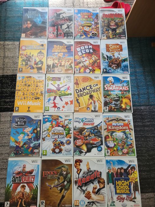 Jocuri Wii .pretul este pe Bucata.