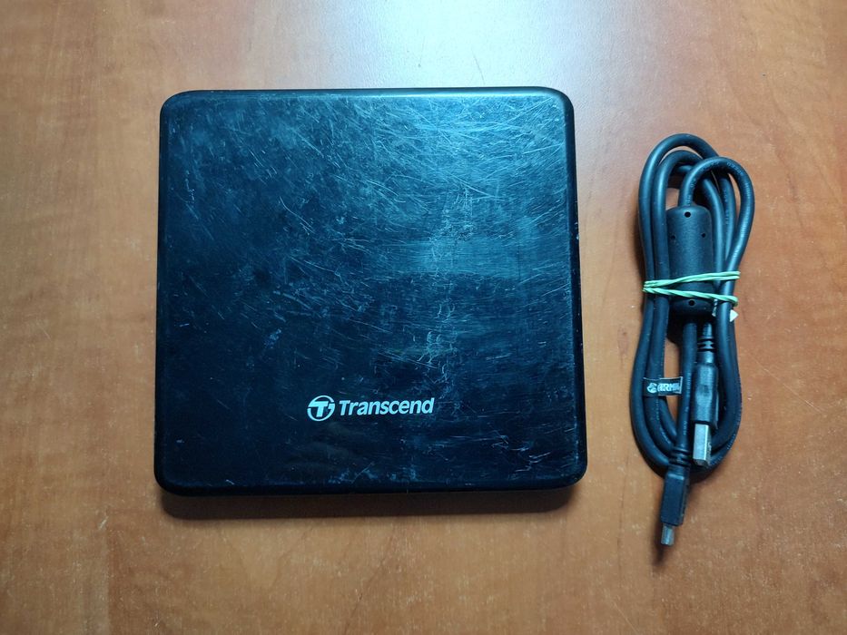 Dvd Writer extern Transcend TS8XDVDS-K,USB 2.0, slim, negru