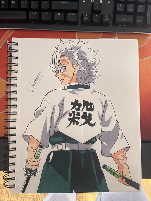 Аниме фен арт ръчна изработка