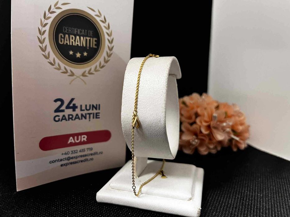 Bratara picior Aur 14k 1.75g (AG16 Moldova b31752.2)-Garantie 2 ani!