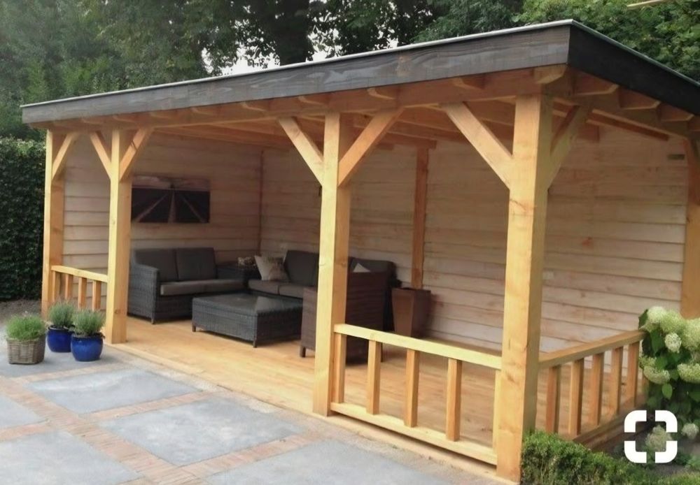 Vând și facem foișoare terase și magazie de depozitare și alte modele