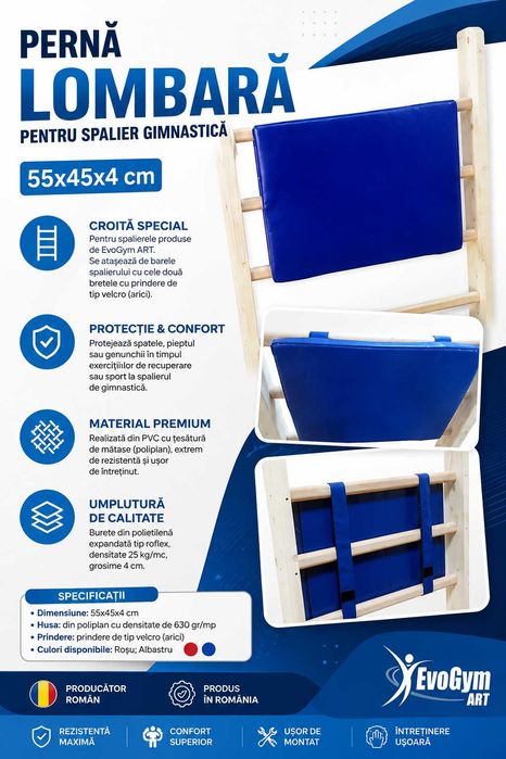 Perna lombara spalier gimnastica 55X45X4cm