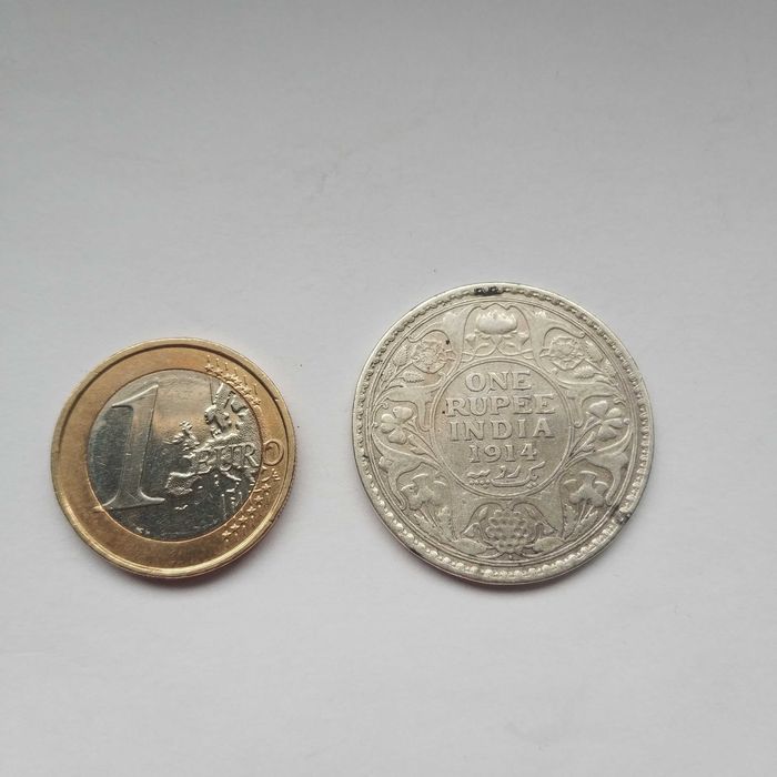 Лот 3 сребърни големи монети , (54.8 гр.)  кроненталер половин талер и рупия - като материал