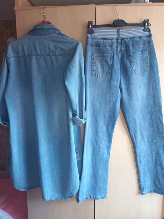 Дамски комплект от деним за пролет/лято