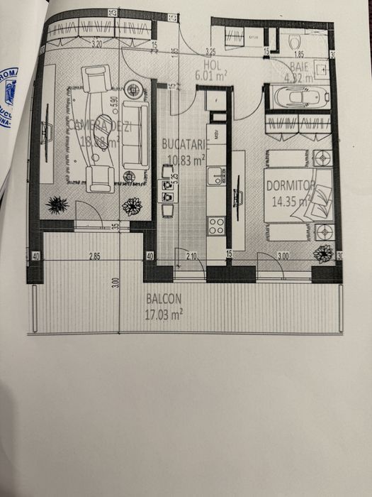 2 camere decomandat / Lacul Morii / Bloc nou / Etaj 3 / Tva inclus