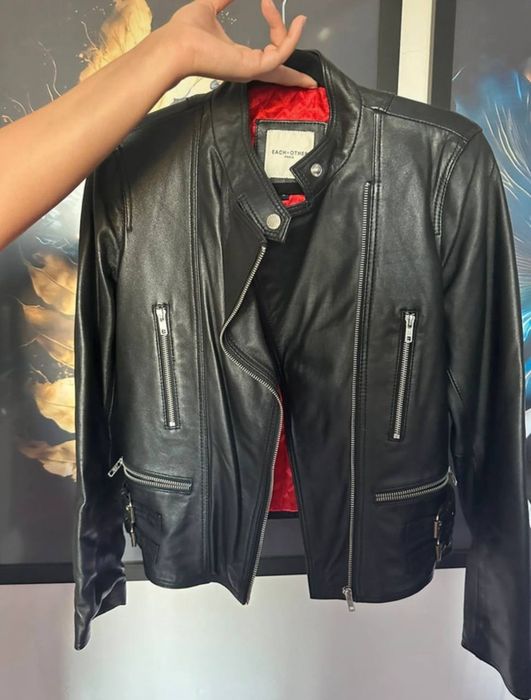 Geacă piele EACH X OTHER Paris – originală, nouă, proveniență Anglia