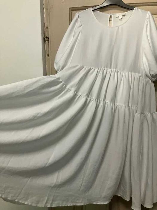 Rochie COS, alba cu buzunare, L