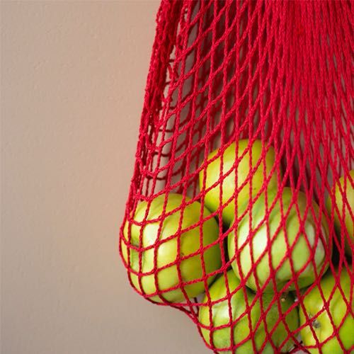 Сумка авоська плетеная с ручкой для покупок