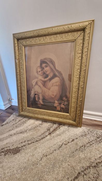 Tablou 114 ani Maica Domnului cu Pruncul, Könyves Kálmán Budapest 1912