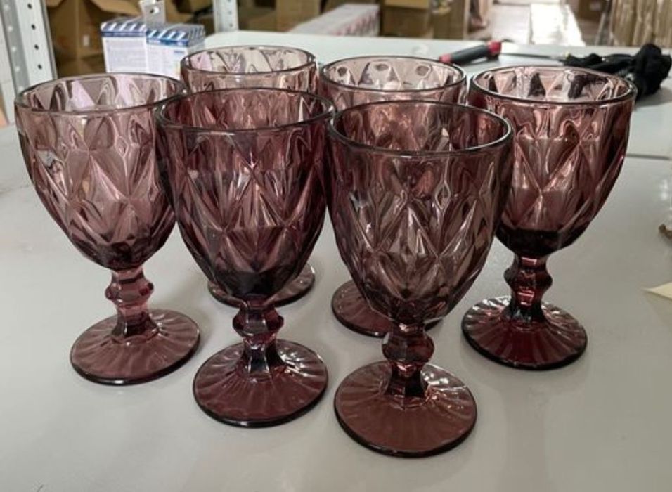 Бокалы граненые на стол