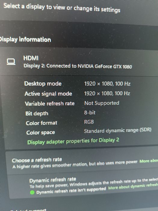 Монитор 100hz full hd