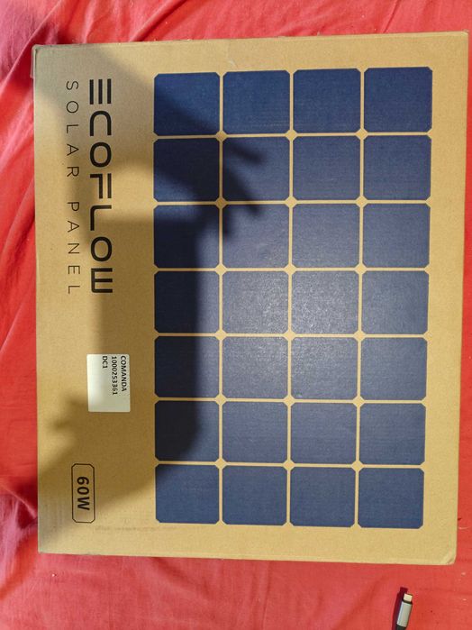 Преносим соларен панел EcoFlow, Сгъваем, 60W, IP68