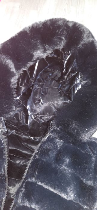 Geacă/ blană, cu 2 fețe, L