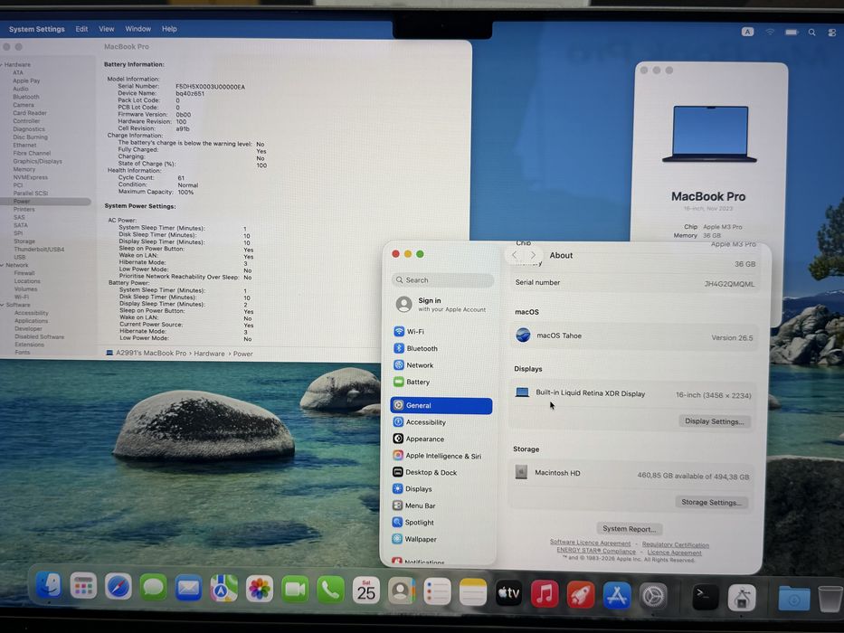 MacBook Pro 16" M3 Pro 36GB 512GB Гаранция Space Black