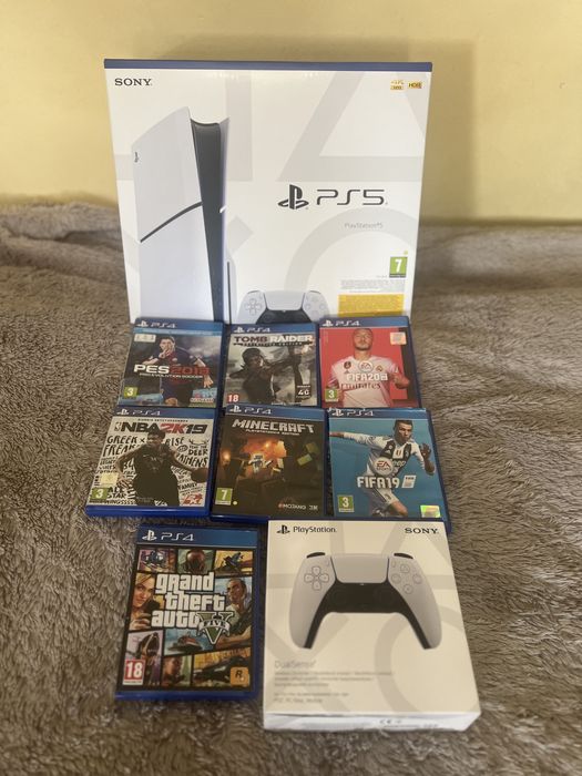 PlayStation 5 slim Disk edition 1tb Чисто нов! Запечатан!