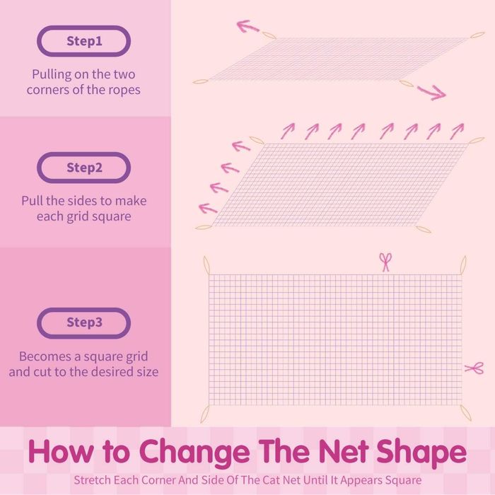 Мрежа за тераса за котки Nobleza 8 x 3 м