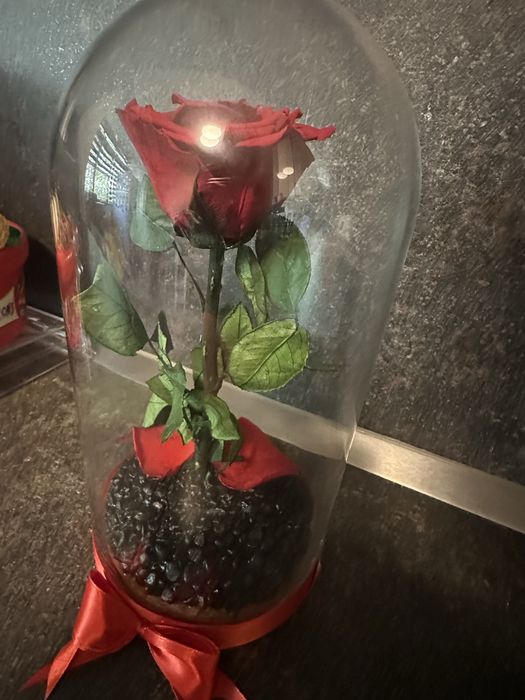 Вечна роза в стъкло