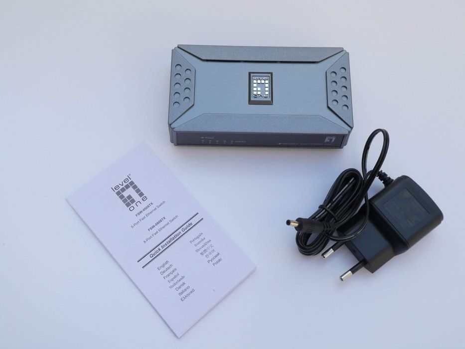 суич LEVELONE, Германия, 5 порта, 10/100Mbps