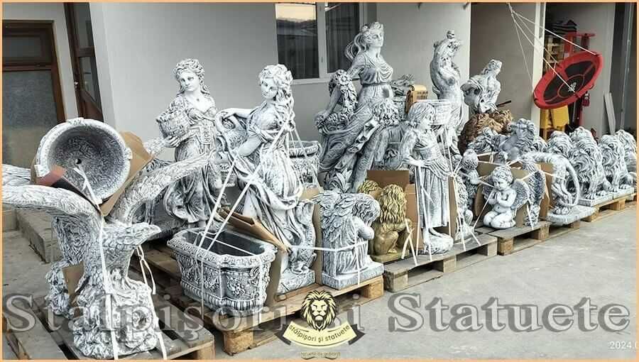 Statuete din beton, pentru curte și grădină.