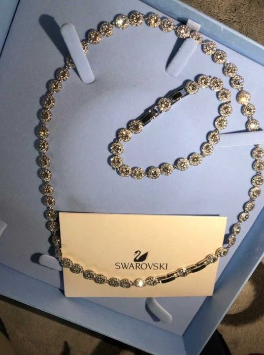 Set Swarovski Angelic Argintiu - Colier/Brățară