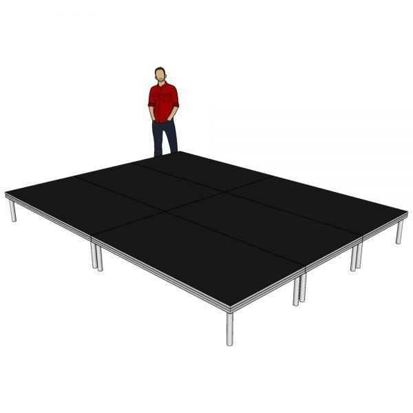 Promotie! Podium scena evenimente12mp 4x3m gradene Alustage Globaltrus