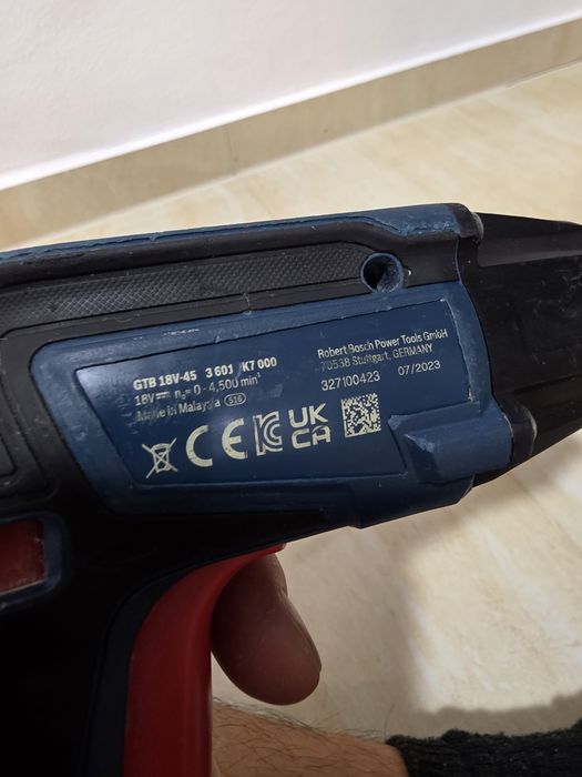 Autofiletanta rigips Bosch GTB 18V-45