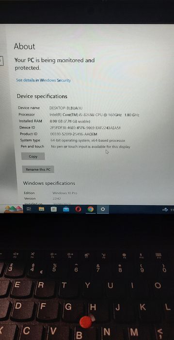 Лаптоп Lenovo ThinkPad X390 13.3"