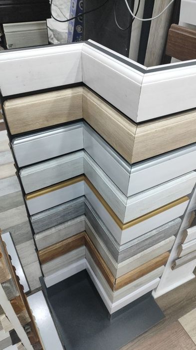 Alyumin Plintus va profil, MDF, dyuropolimer, Plastik, Алюмин, Polyure