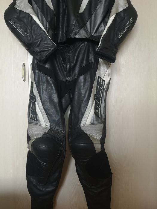 Costum moto Buse  piele naturala protecții hard