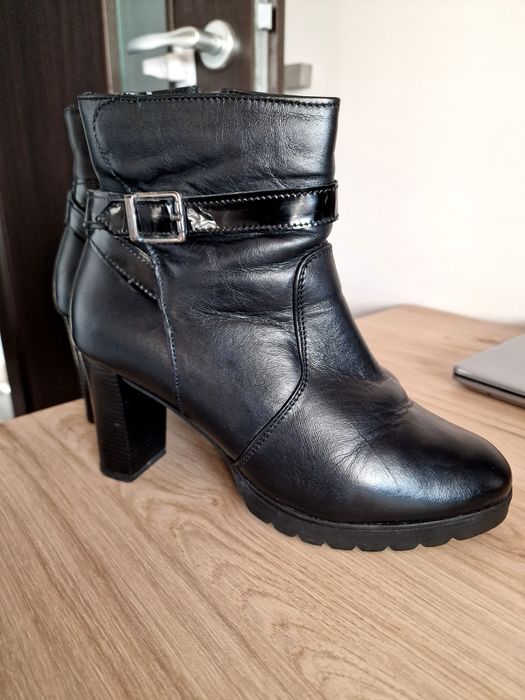 Botine de dama, piele naturala