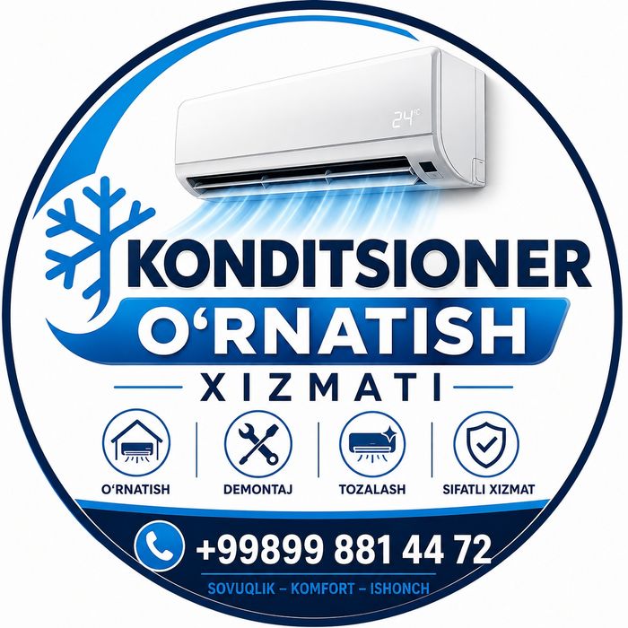 Konditsioner o'rnatish xizmati