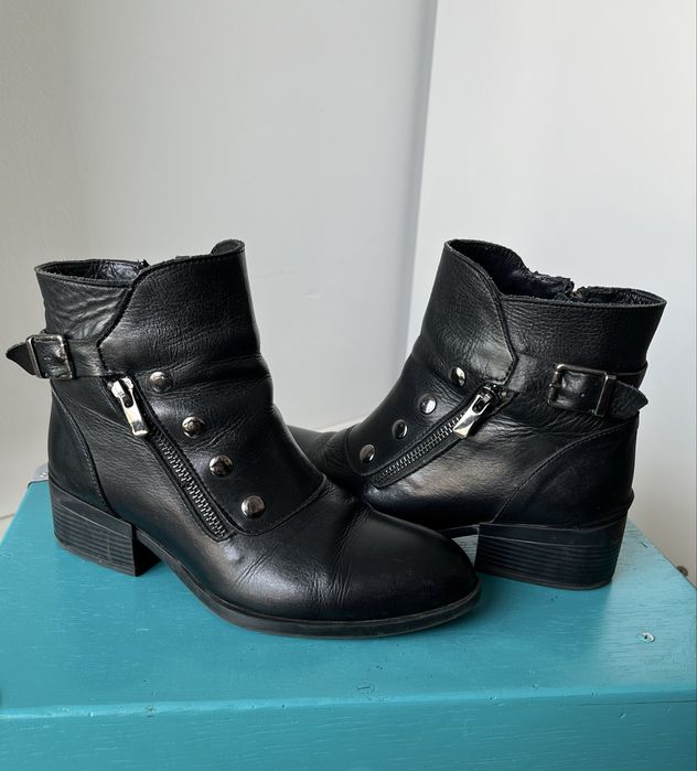 Botine piele naturala 36