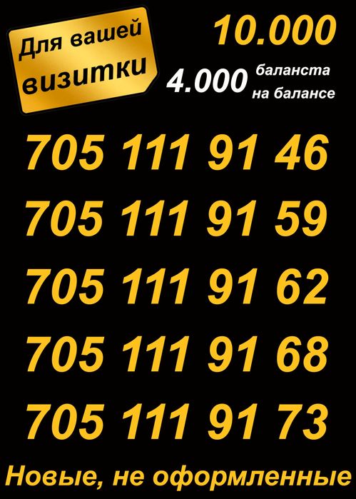 Красивые номера Билайн От А до Я.