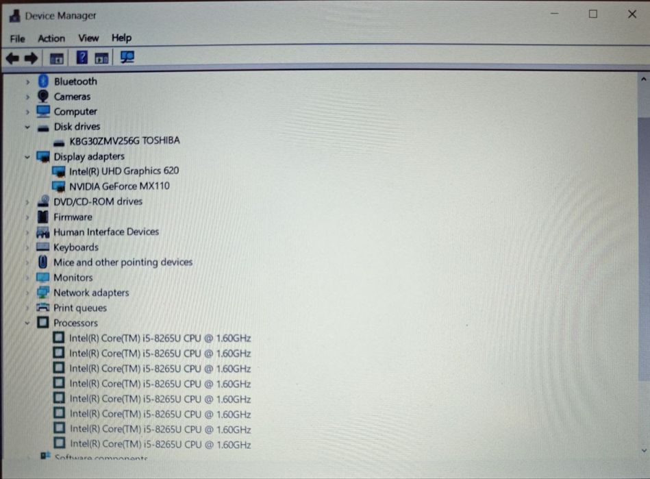 15.6 Full HD HP G7 i5-8265U GeForce MX110 8GB RAM 256SSD