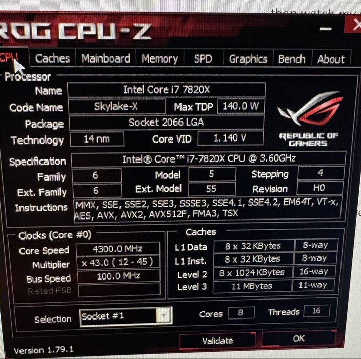 PC Gaming GTX 1080TI / Intel i7-7820X / Wi-Fi + Bluetooth incorporate